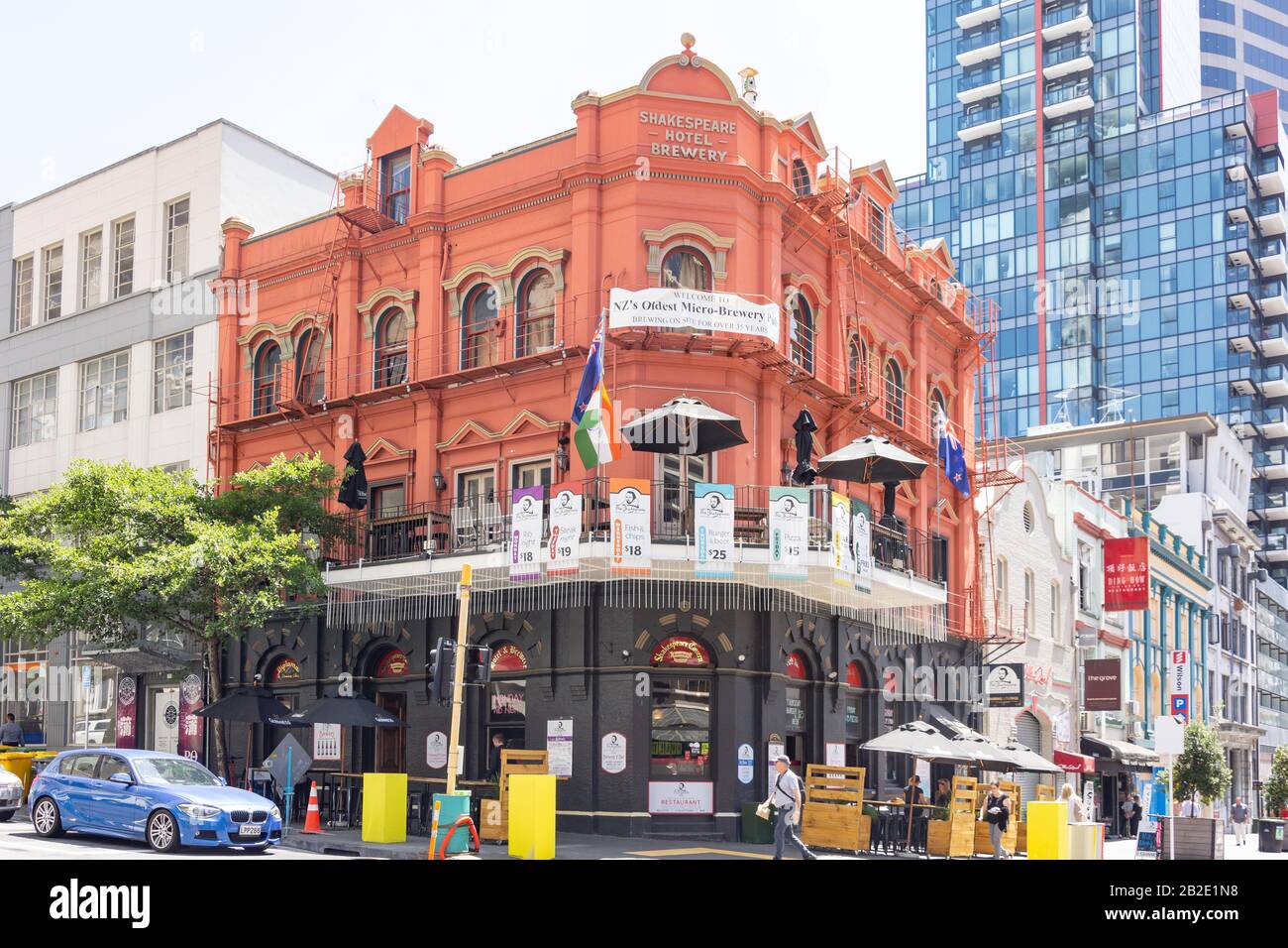 Shakespeare Hotel Brewery, Albert Street, City Center, Auckland, Region Auckland, Neuseeland Stockfoto