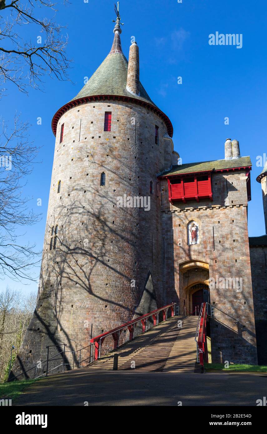 Castell Coch (Red Castle), Tongwynlais, Wales Stockfoto