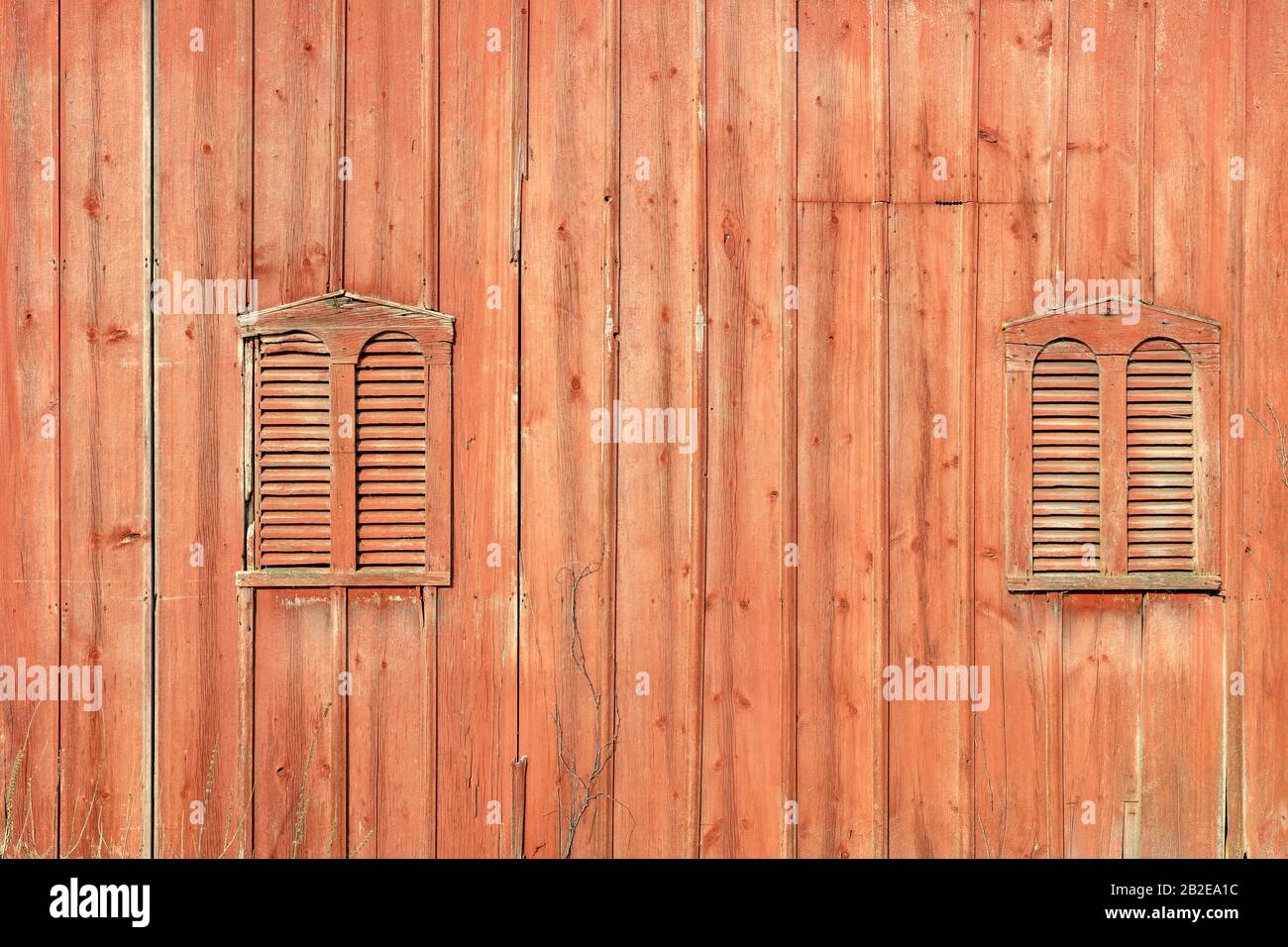 Alte, verwitterte Scheunentüren, Northern Indiana, USA, von James D Coppinger/Dembinsky Photo Assoc Stockfoto