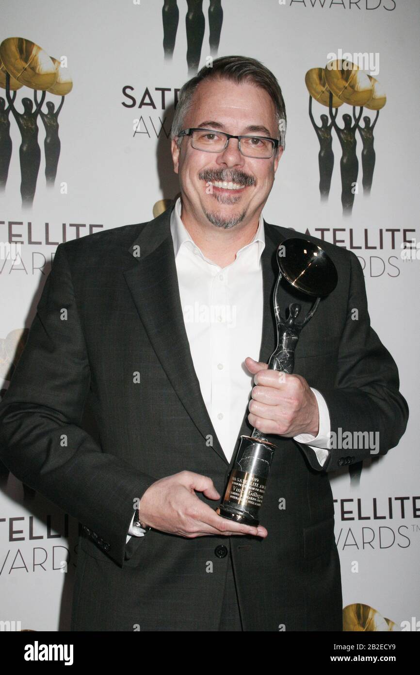 Vince Gilligan 03/01/2020 The 24th Annual Satellite Awards - Presseraum im Viceroy L'Ermitage Beverly Hills in Beverly Hills, CA. Foto von I. Hasegawa / HNW / PictureLux Stockfoto