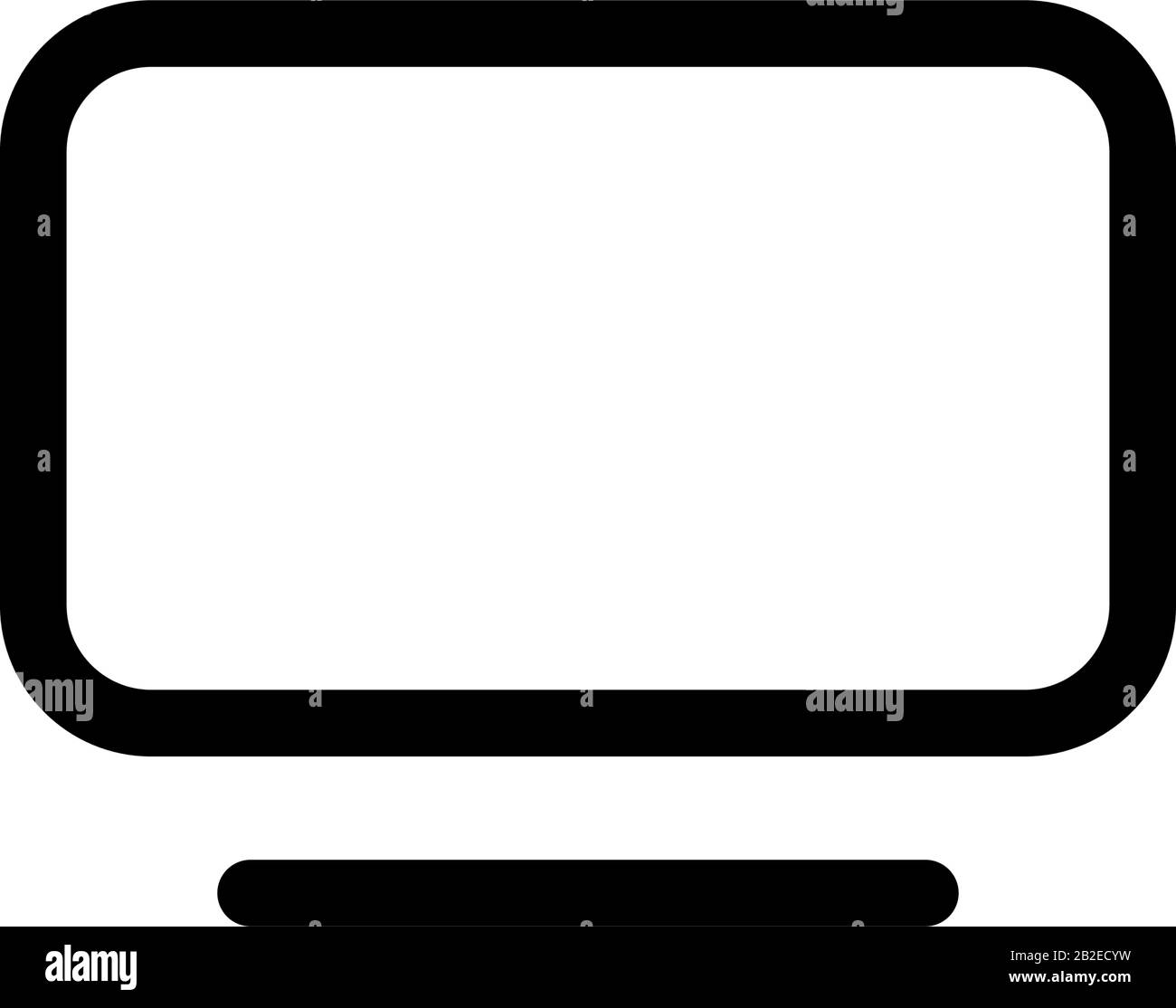 Vektor-Vorlage für das Design von Monitor-Symbolen Stock Vektor