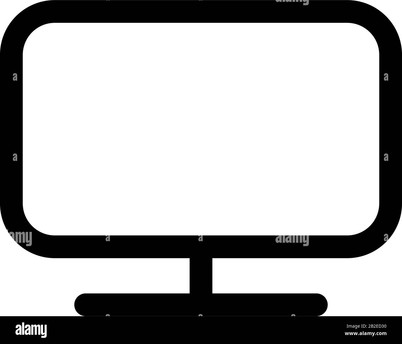 Vektor-Vorlage für das Design von Monitor-Symbolen Stock Vektor