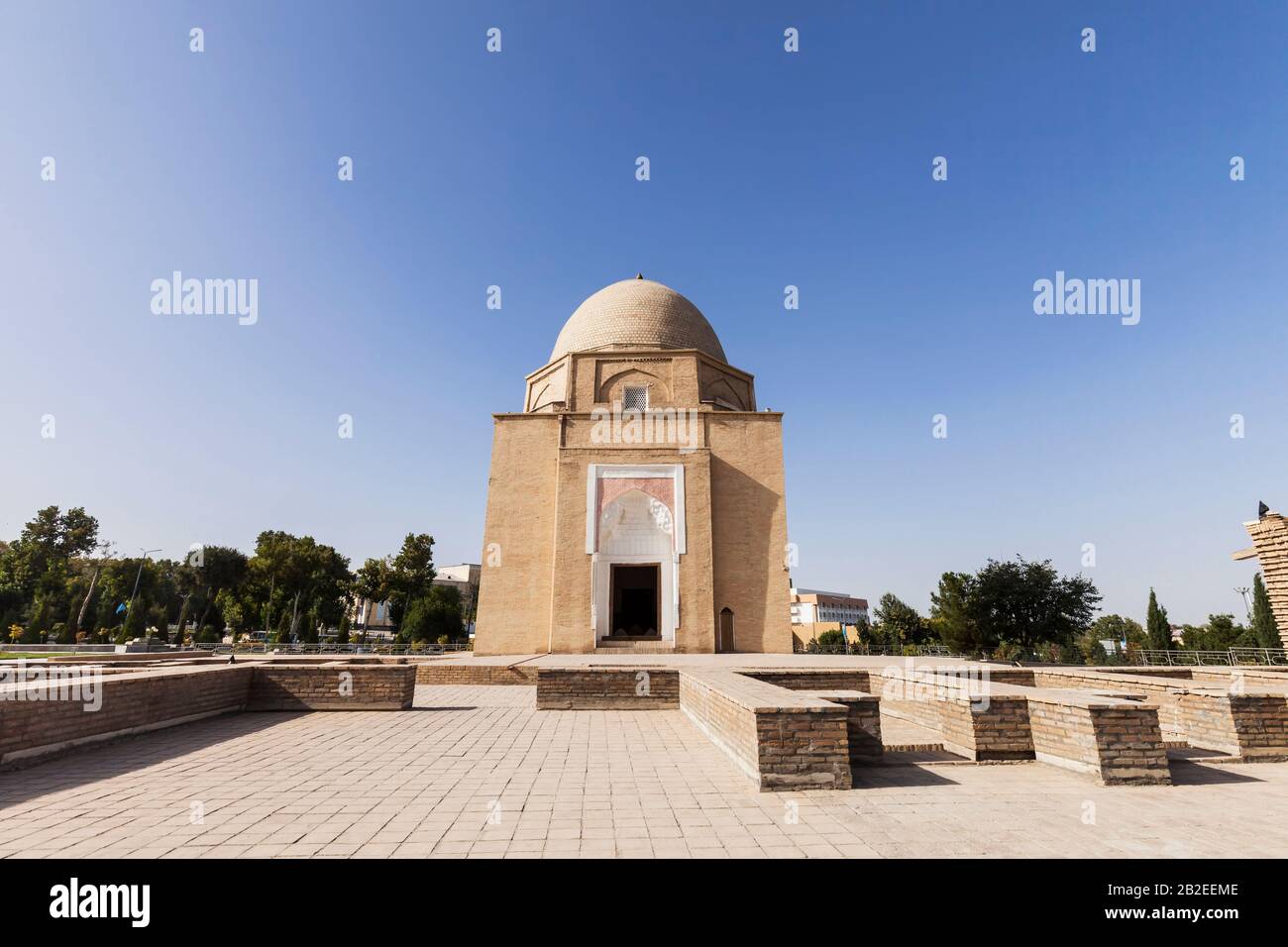 Rukhobod Mausoleum, in der Nähe von Gur E Amir, Samarkand, Usbekistan, Zentralasien, Asien Stockfoto