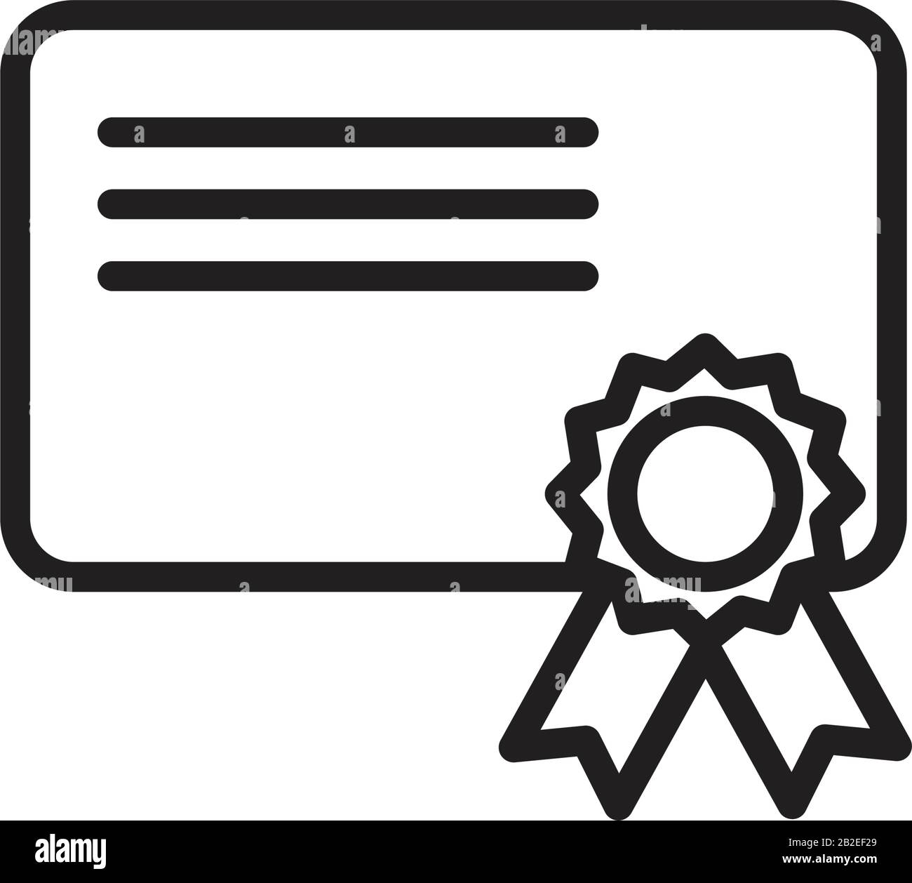 Vorlage für das Diplomsymbol in schwarzer Farbe editierbar. Symbol für Diplomatensymbol flache Vektorgrafiken für Grafik- und Webdesign. Stock Vektor