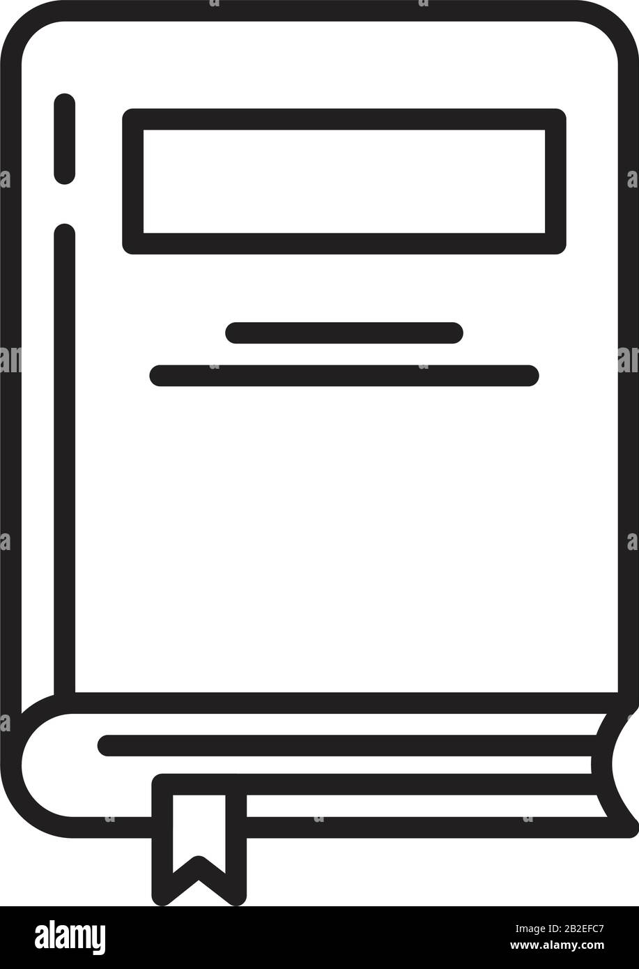 Buchsymbol Vorlage schwarz editierbar. Buchsymbol Symbol Flat Vector Illustration für Grafik- und Webdesign. Stock Vektor