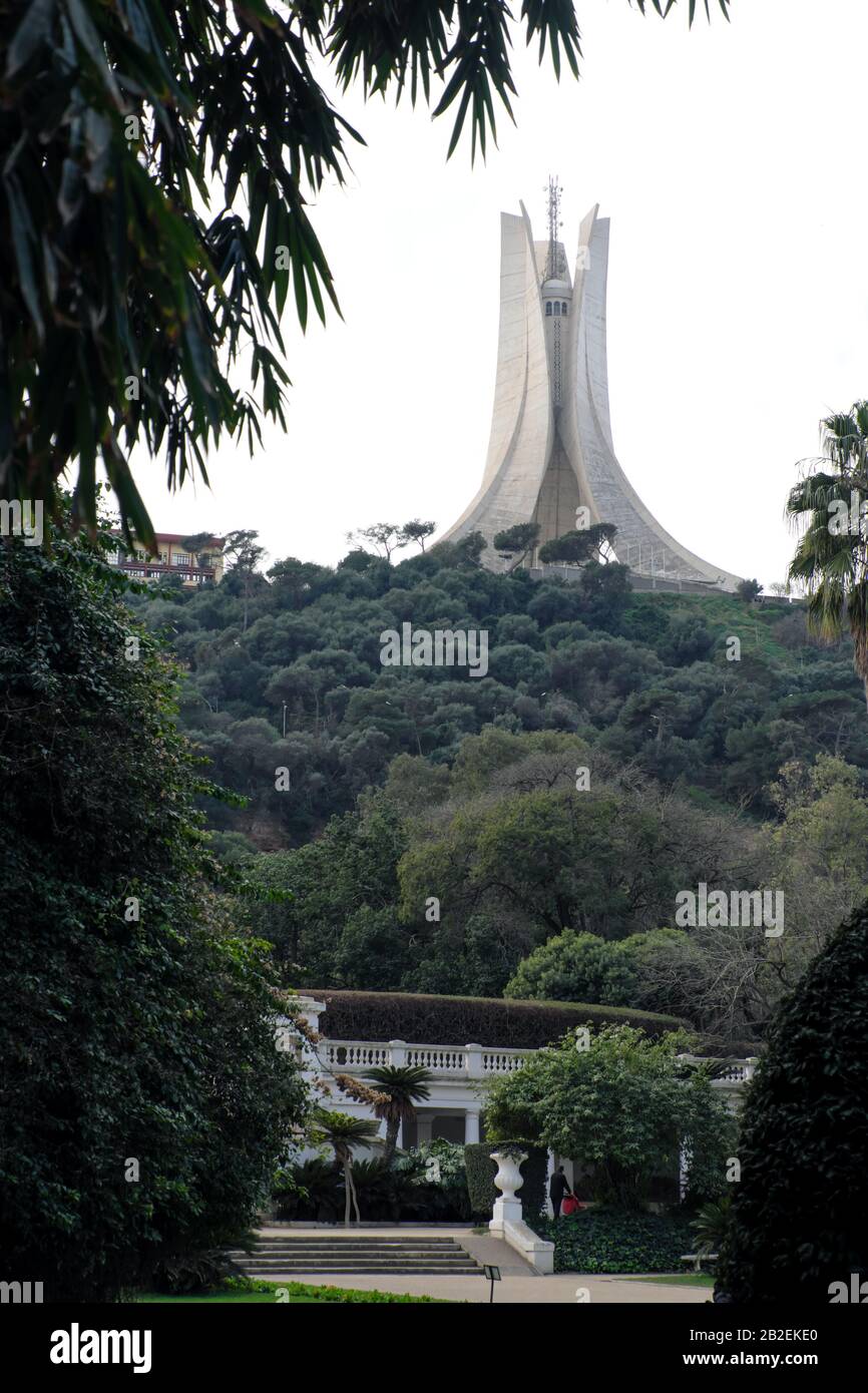 Märtyrer-Denkmal, Algier Stockfoto