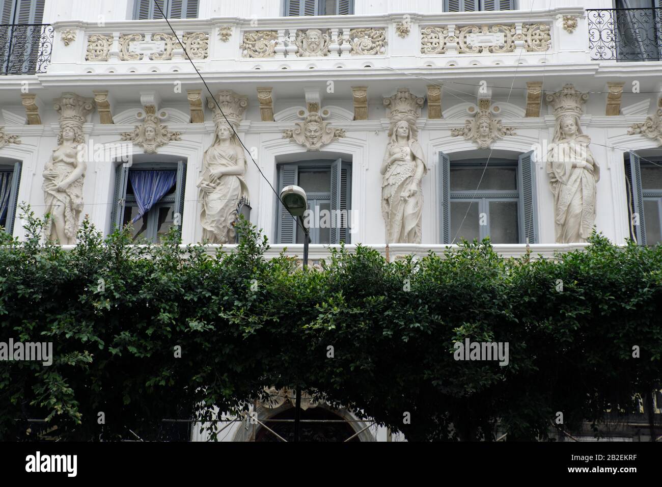 Französische Architektur in Algier Stockfoto