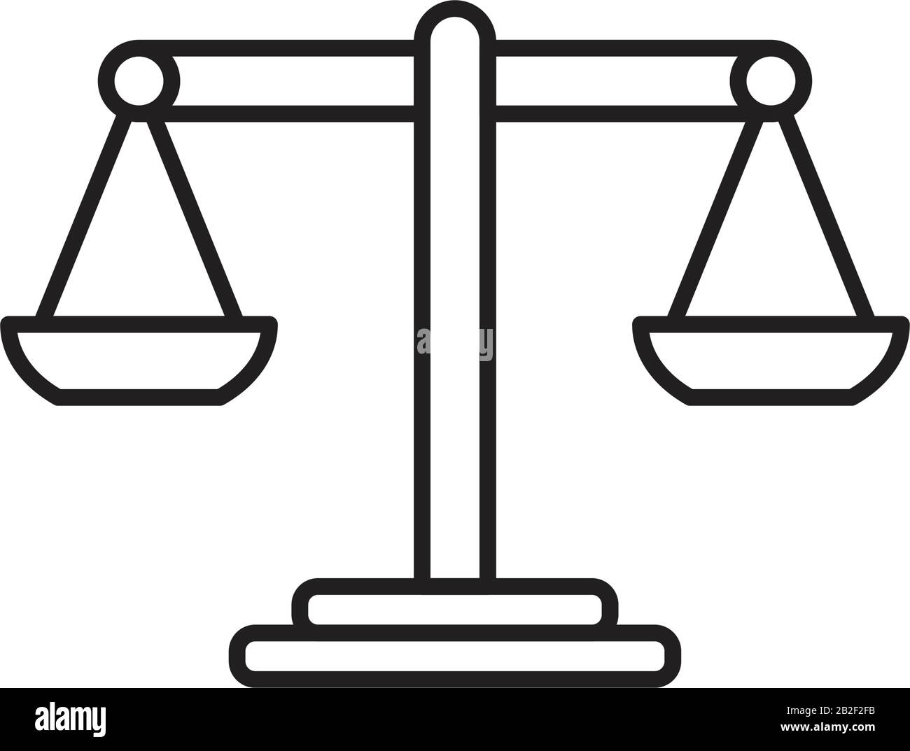 Scale Icon exklusive Designinspiration Stock Vektor