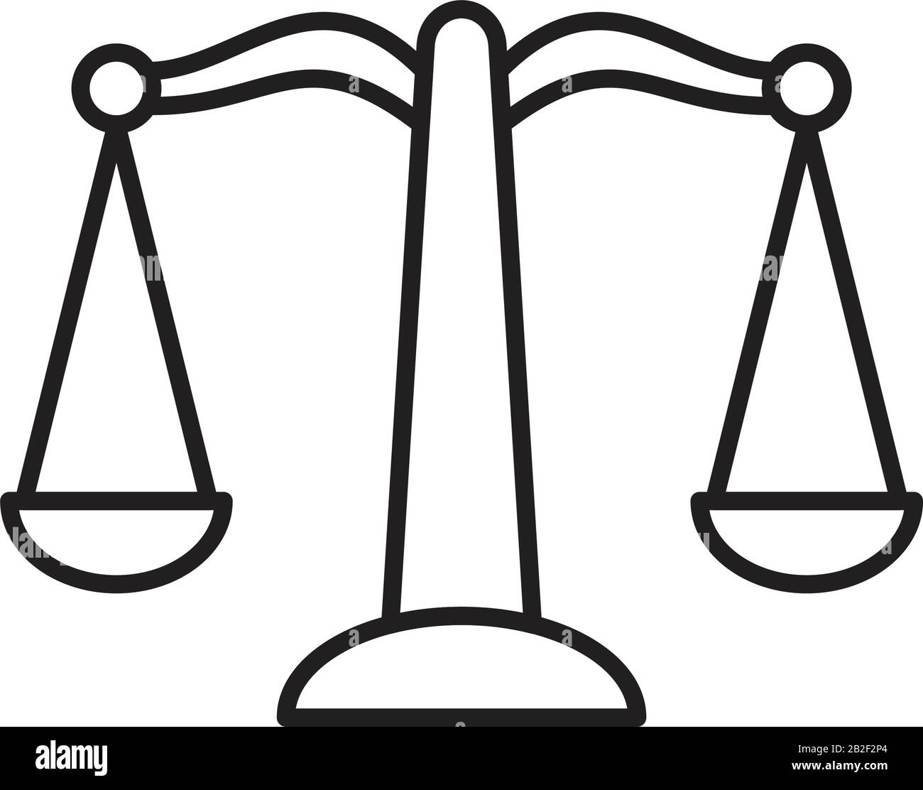 Scale Icon exklusive Designinspiration Stock Vektor