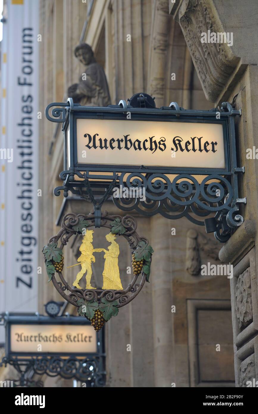 Auerbachs Keller, Maedlerpassage, Leipzig, Sachsen, Deutschland Stockfoto