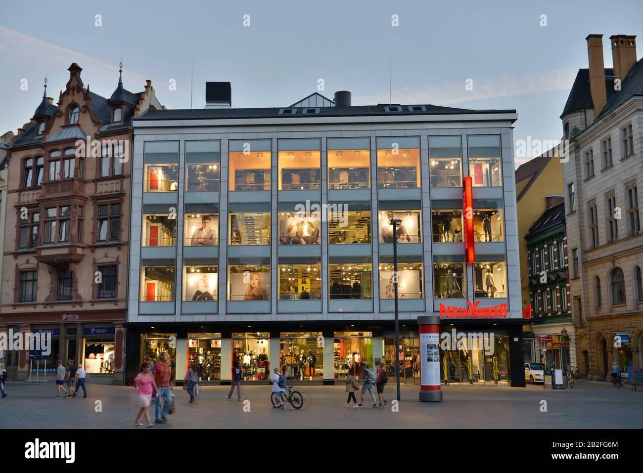 Yorker, Marktplatz Halle an der Saale, Sachsen-Anhalt, Deutschland Stockfoto