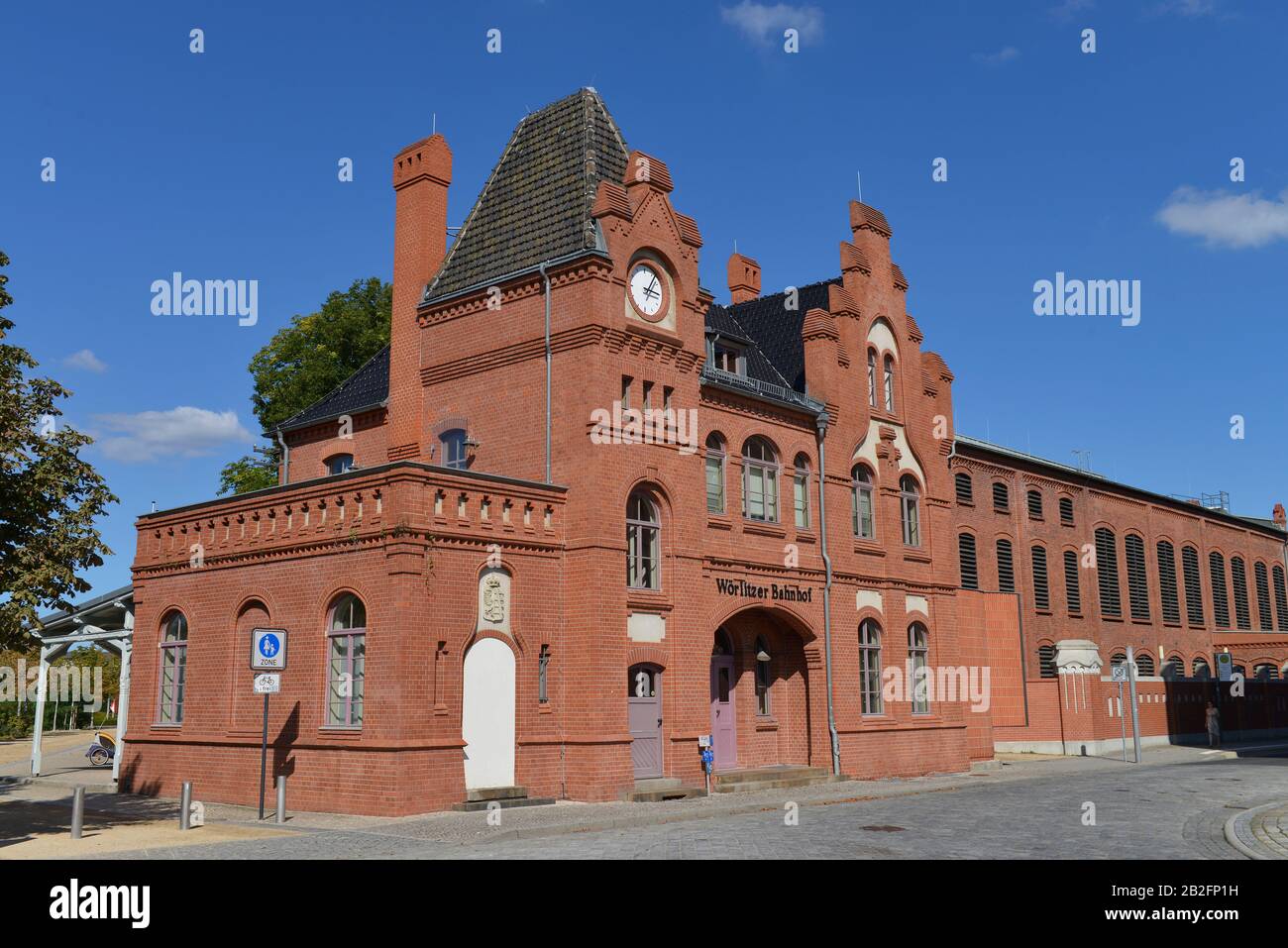 Woerlitzer Bahnhof, Dessau, Sachsen-Anhalt, Deutschland Stockfoto