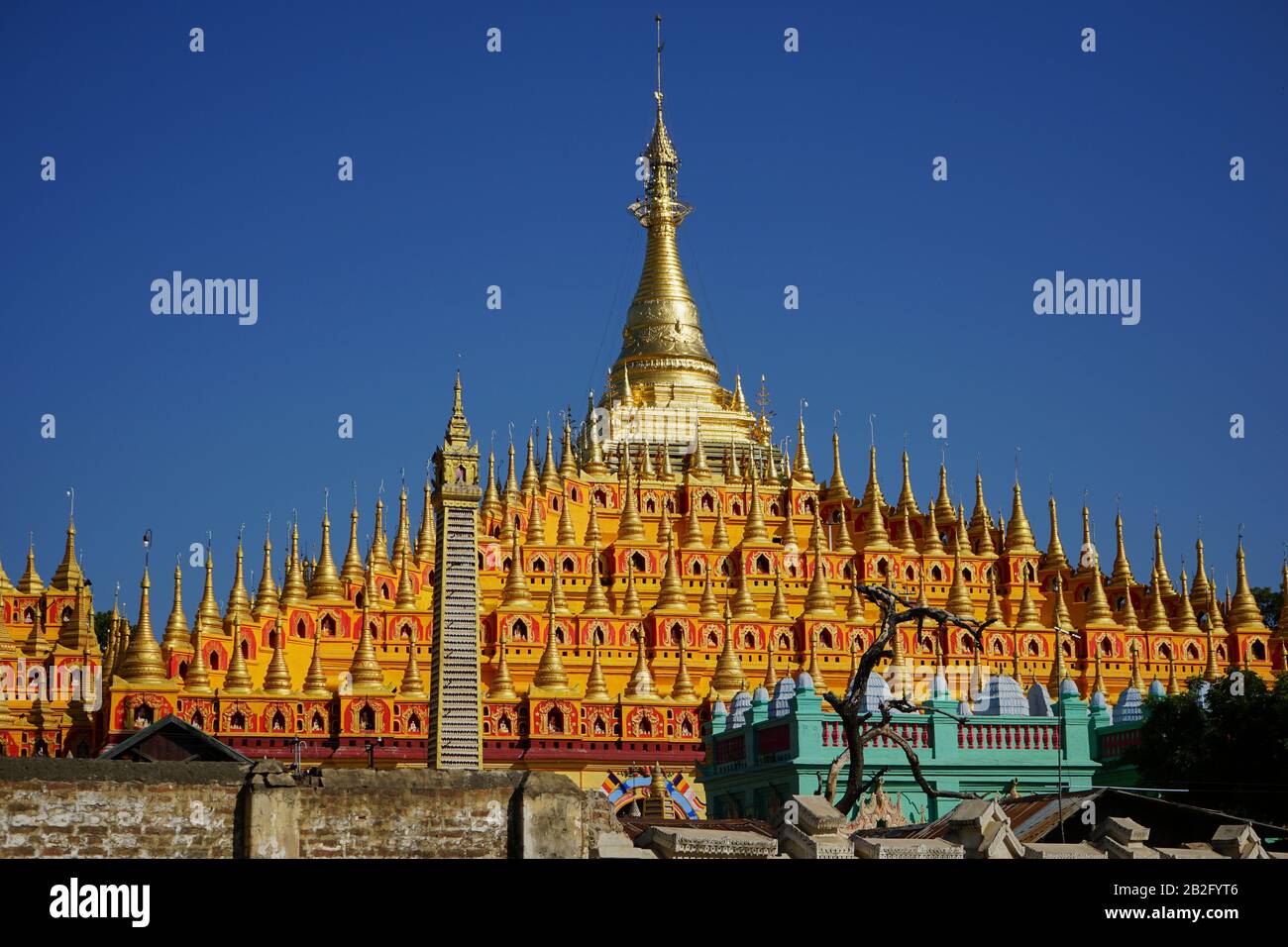Thanboddhay-Pagode, nahe Monywa, Myanmar Stockfoto