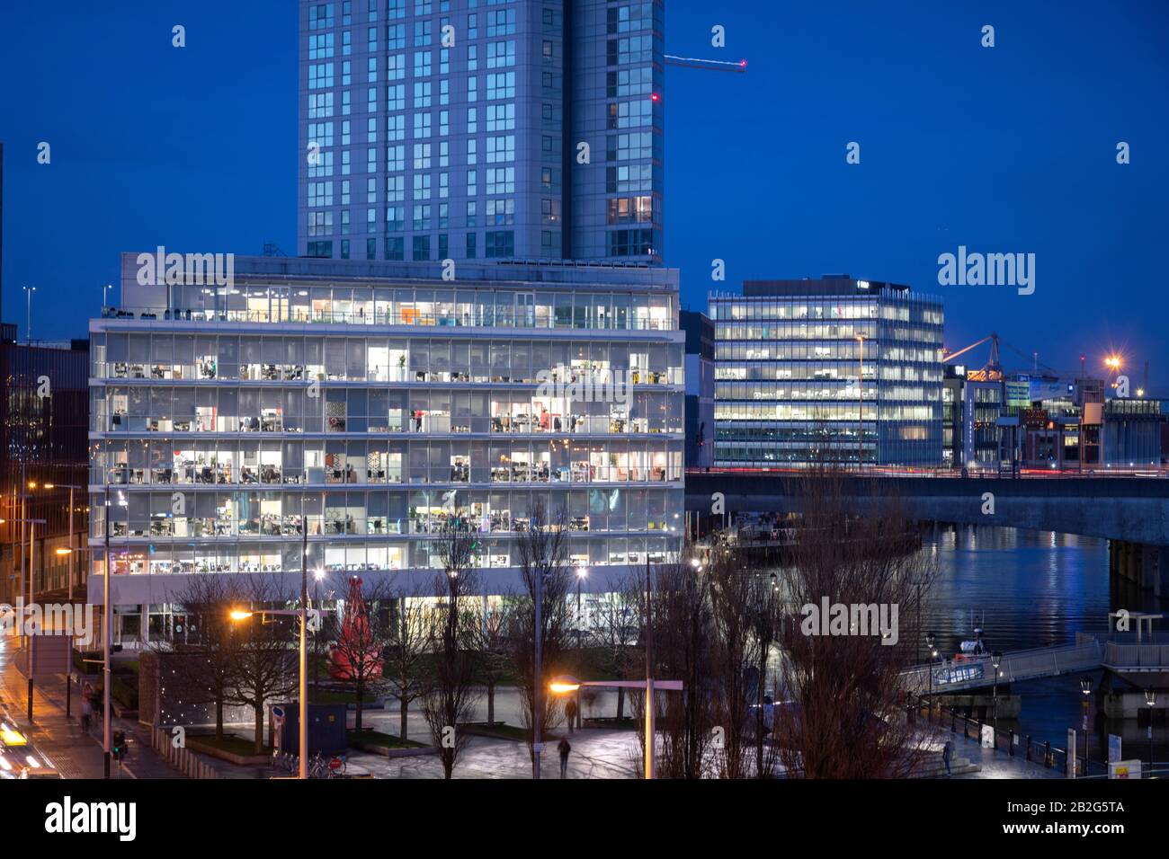 Laganside Belfast Nordirland Stockfoto