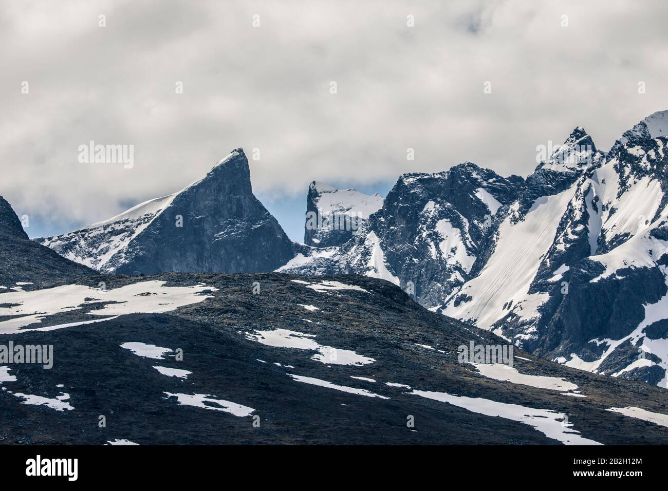 Alpengebirge, Spätsommer in den norwegischen Bergen Stockfoto