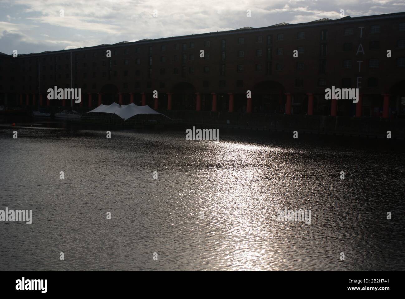 Liverpool Docks Stockfoto