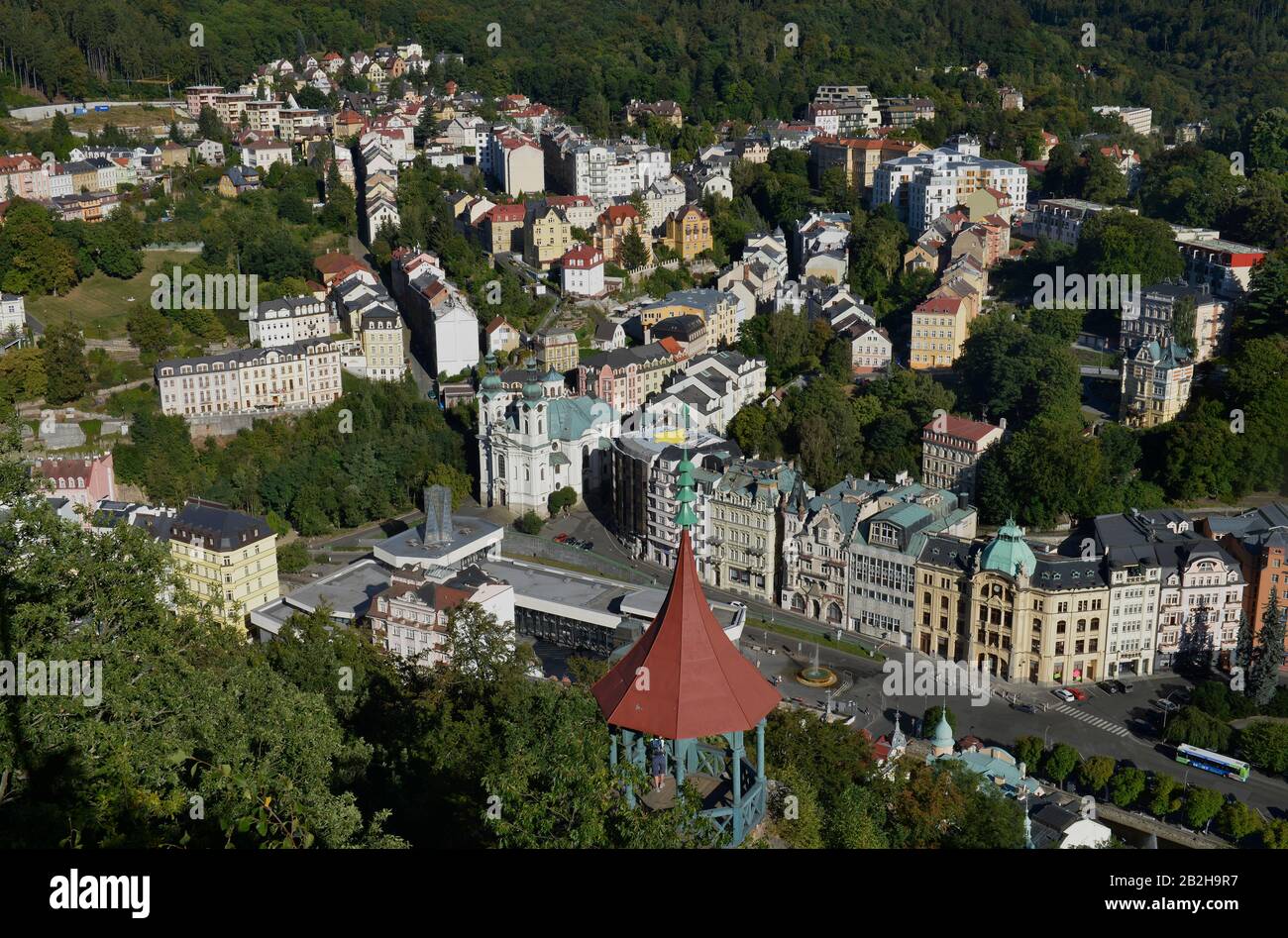 Ansicht, Karlsbad, Tschechien Stockfoto