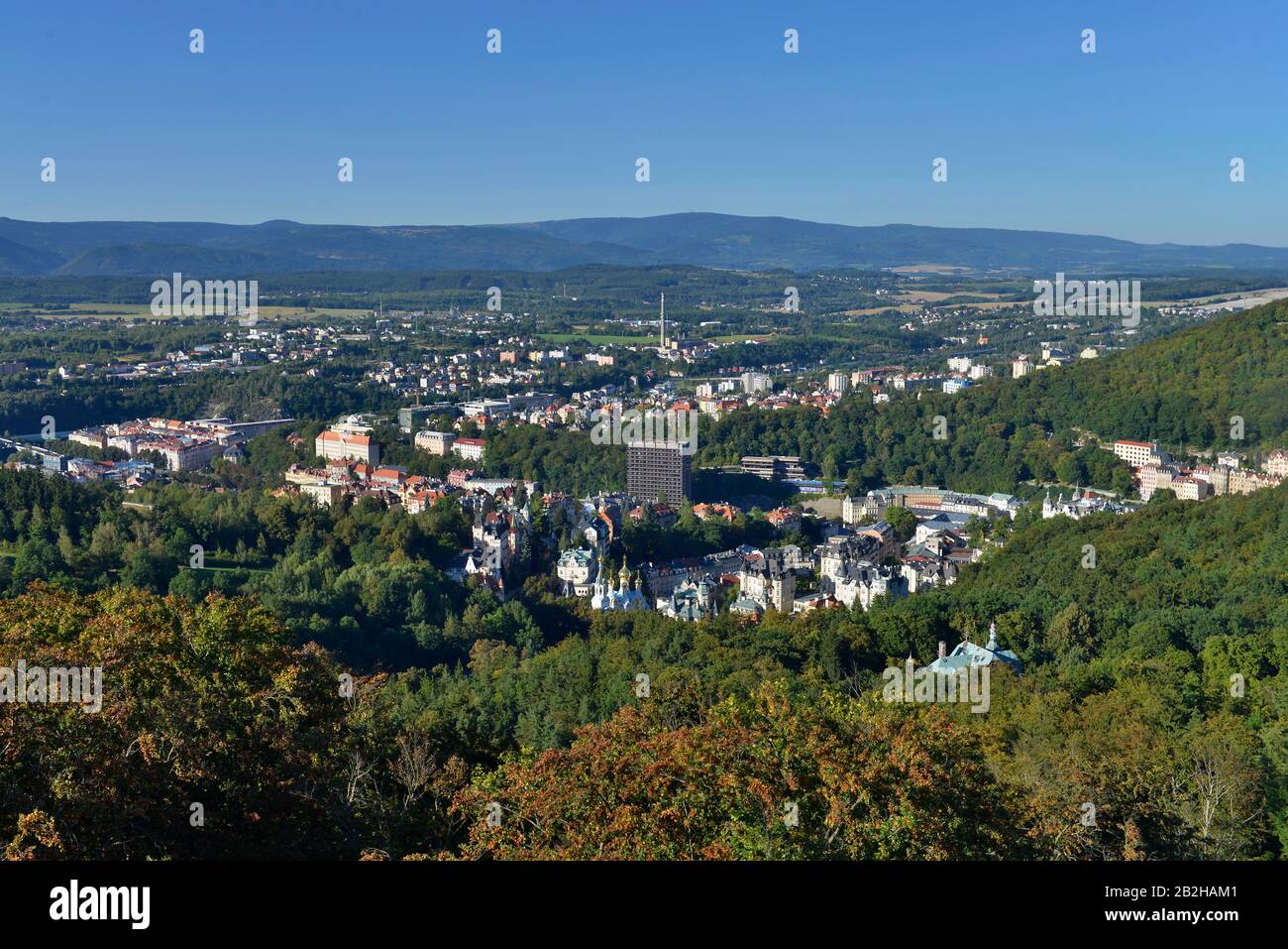 Ansicht, Karlsbad, Tschechien Stockfoto