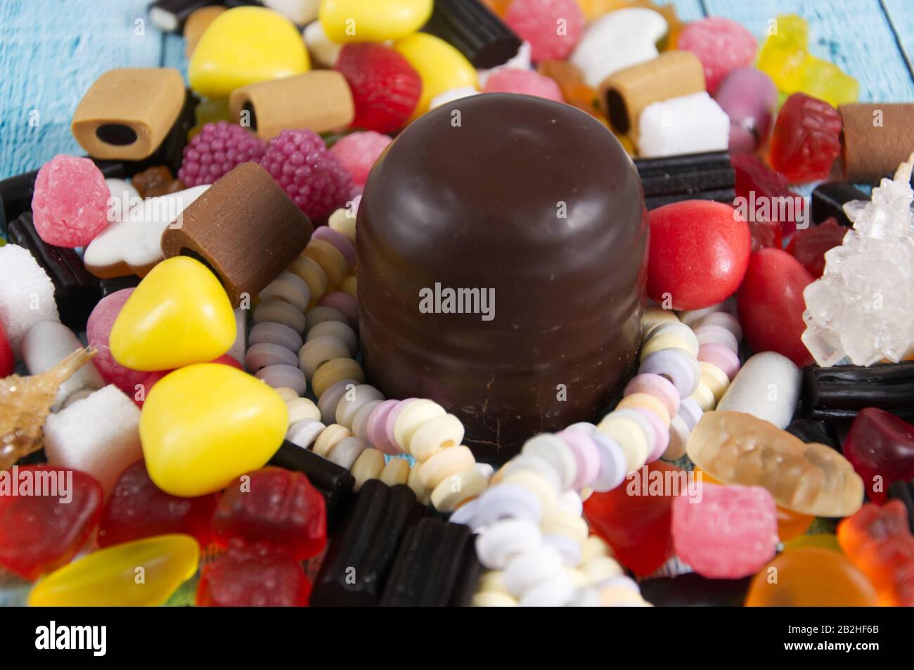 Bunten Süßigkeiten Stockfoto