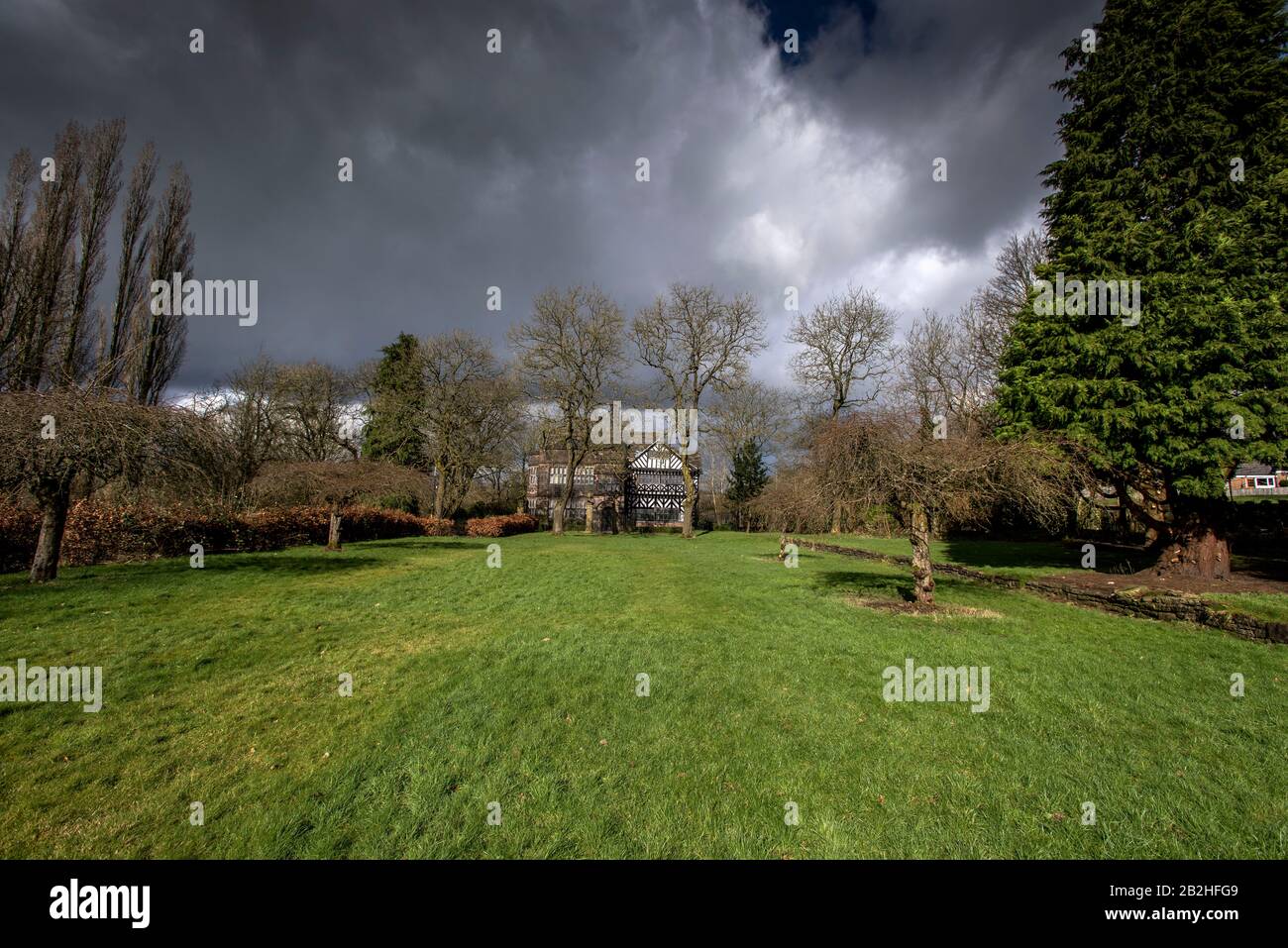 Bolton, Lancashire, 02. März 2020. Hall i'th' Wood Museum, Bolton. Samuel Cromptons Familie hat dort seinen Stammort erreicht, und hier hat er die sich drehenden mu erfunden Stockfoto