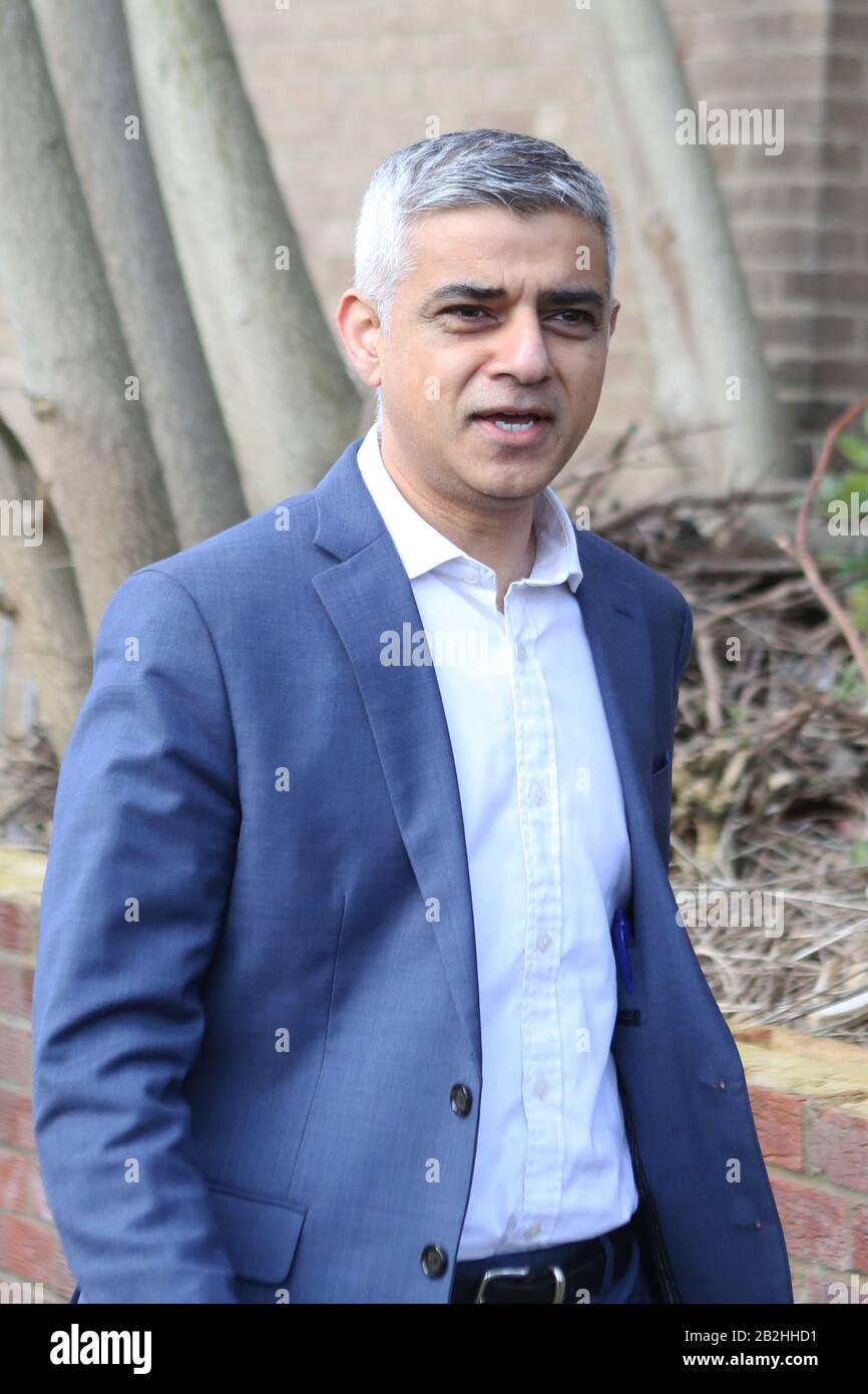 Sadiq Khan Bürgermeister von London 2020 Stockfoto