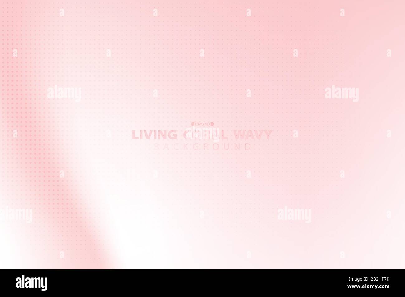 Abstrakter weicher, lebendiger Korallengradient mit weißem Hintergrund. Dekorieren für Werbung, Poster, Grafiken, Vorlagendesign, Druck. Illustrationsvektor eps10 Stock Vektor