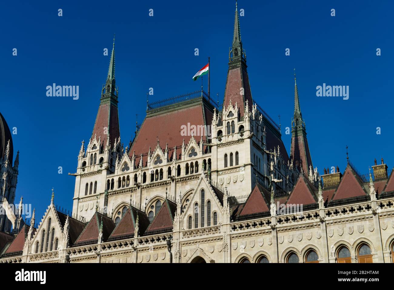 Parlamentsgebaeude, Kossuth Lajos ter, Budapest, Ungarn Stockfoto