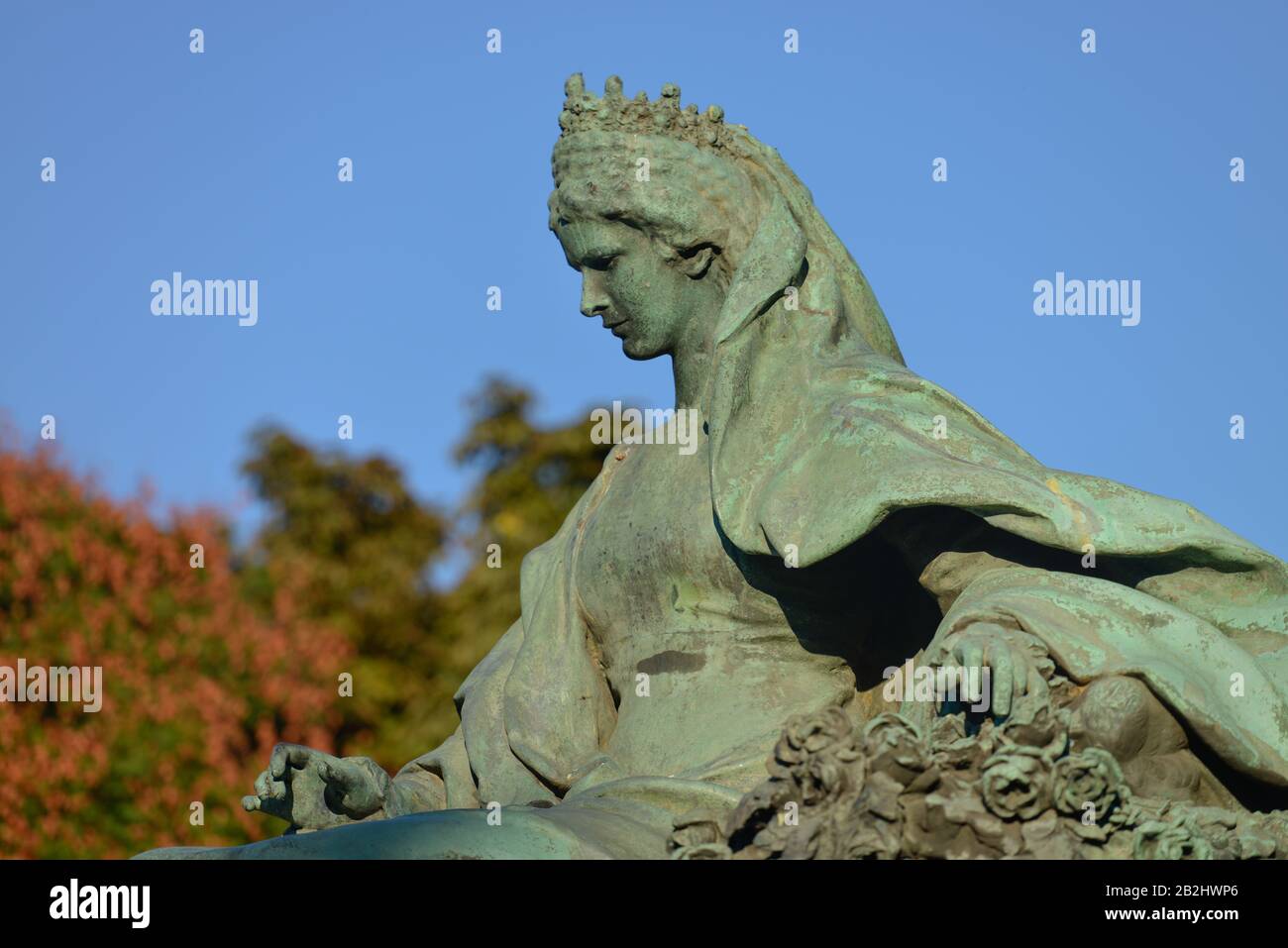 Sissi-Denkmal, Budapest, Ungarn Stockfoto