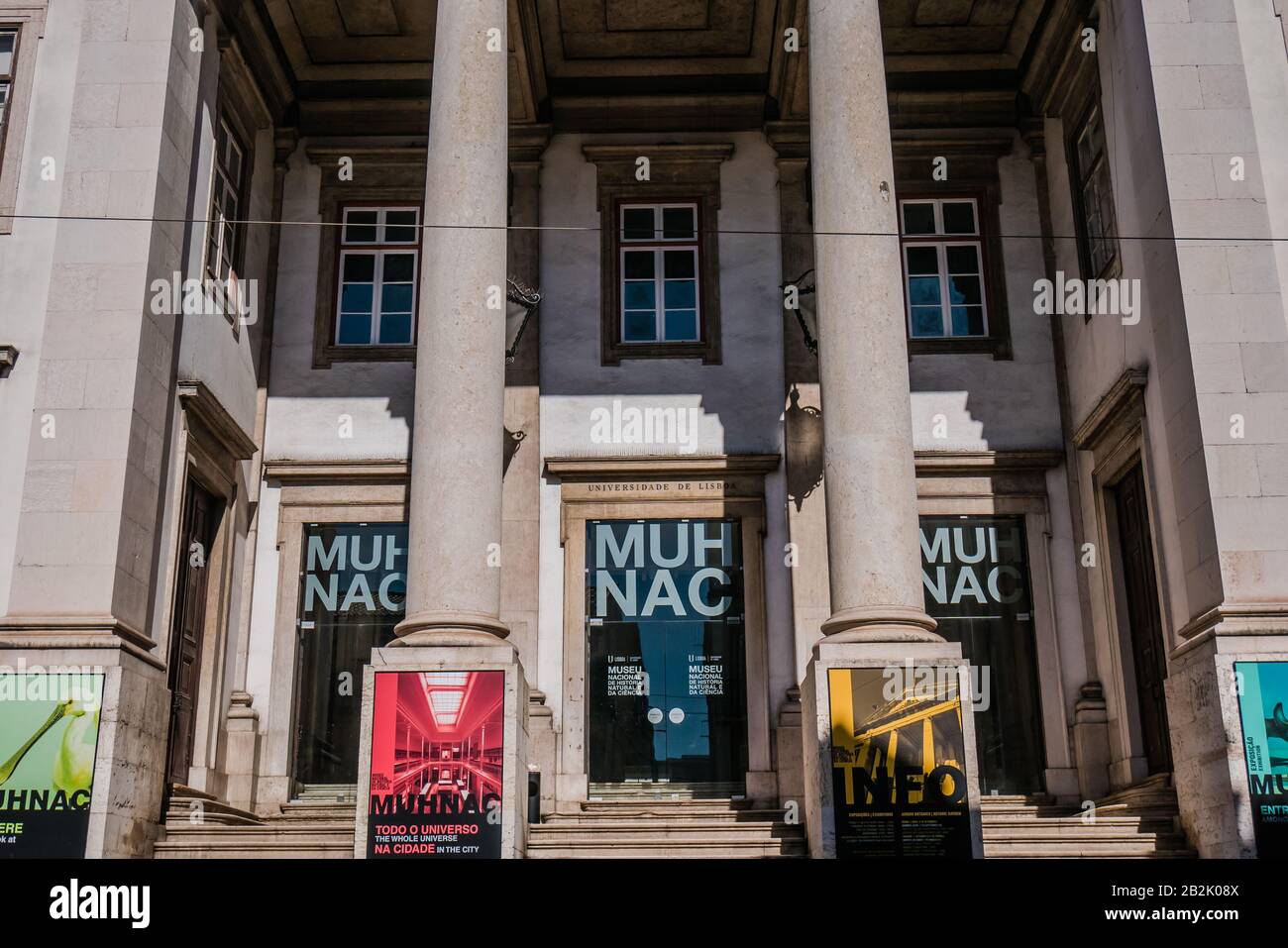 Das Nationale Museum für Naturgeschichte und Wissenschaft in Príncipe Real, Lissabon, Portugal ist das wichtigste Naturmuseum des Landes. Eingerichtet in Stockfoto