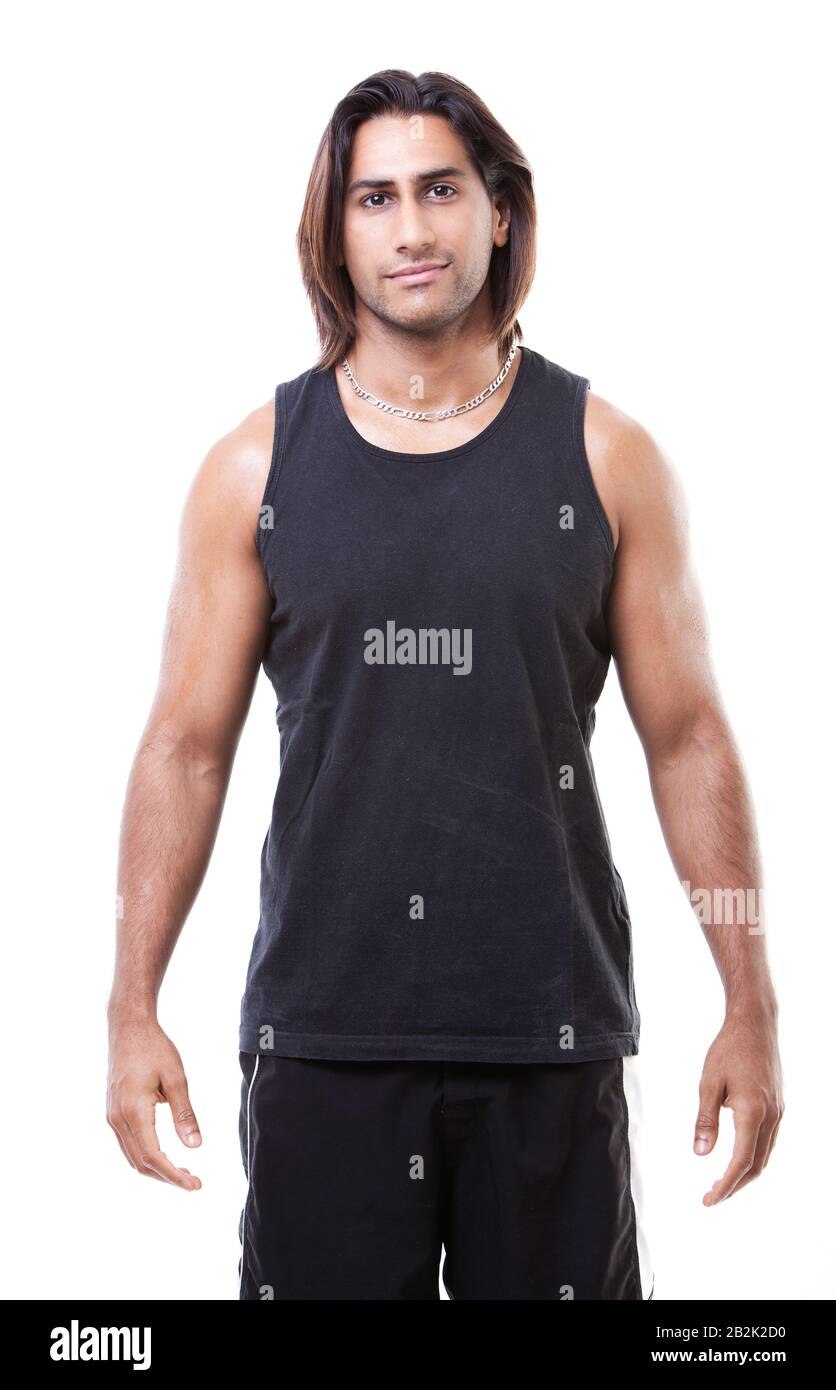 Starker Inder im Studio Stockfoto