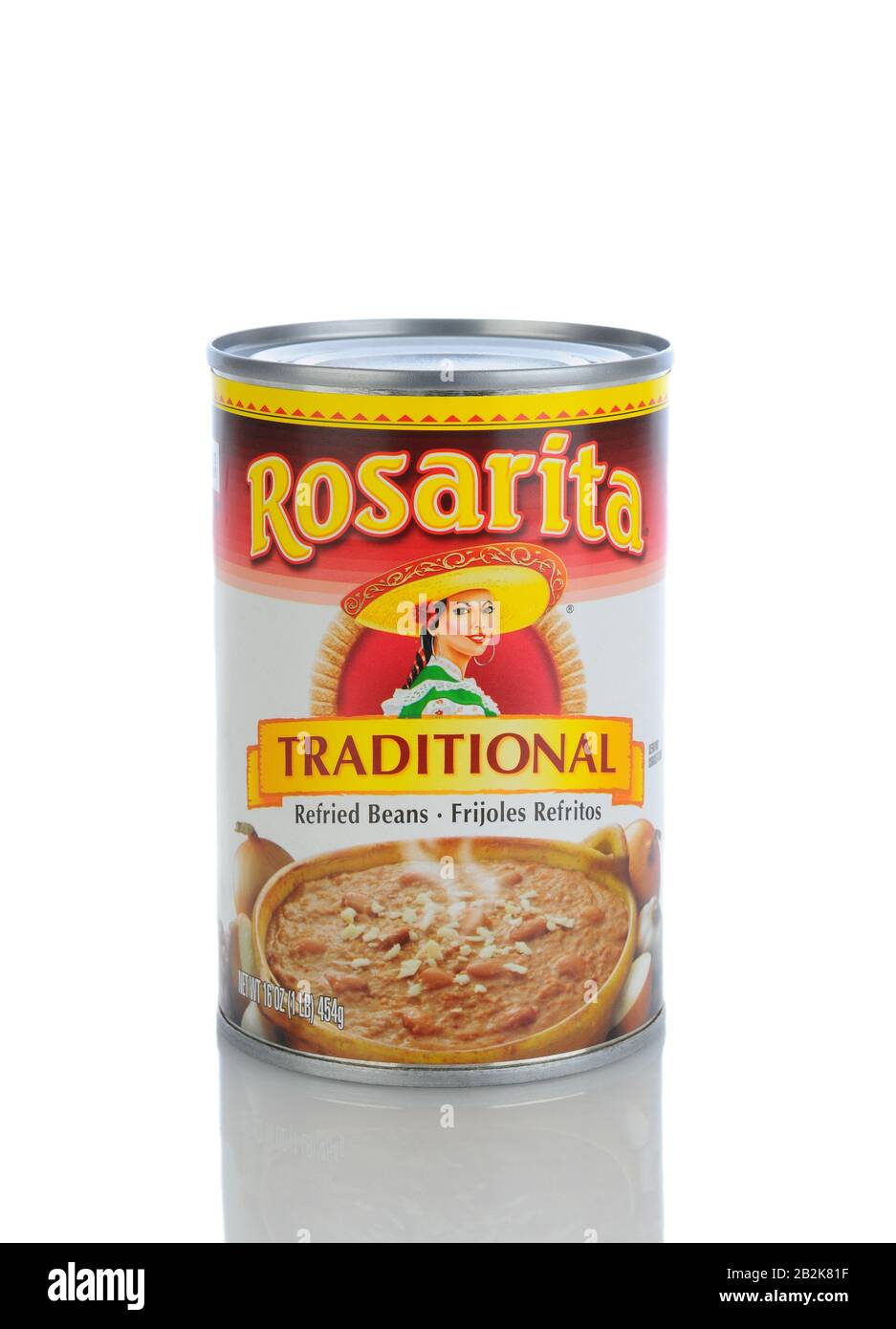 Irvine, CA - 11. Januar 2013: Eine Dose Rosarita Mit Traditionellen Gebratenen Bohnen. Rosita Mexican Food Products wurde in den vierziger Jahren von Pedro Gue gegründet Stockfoto