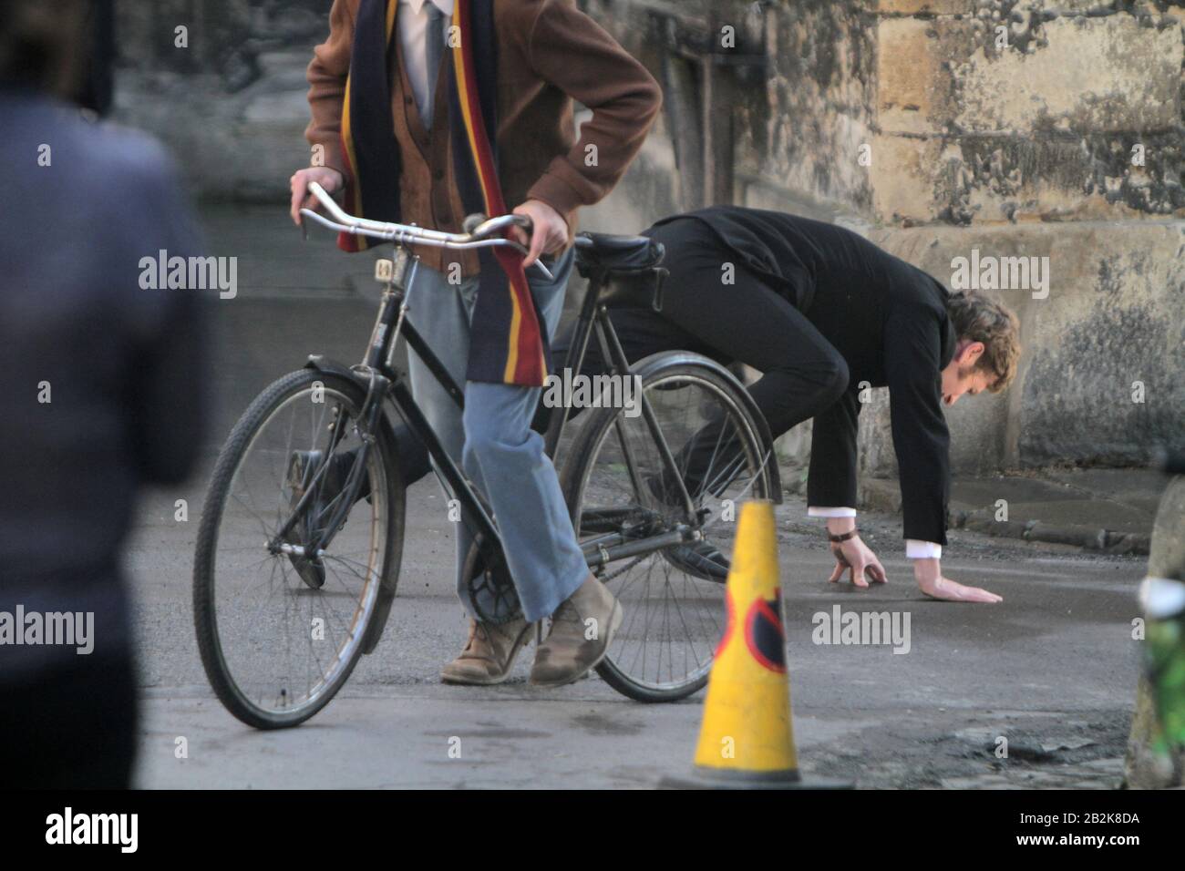 Shaun Evans spielt den jungen Inspektor Morse in der ITV-Dramaserie Endeavour (ein Morse Prequel), die am 18. August 2019 in Oxford die 7. Serie gedreht hat (Bild©Jack Ludlam) Stockfoto