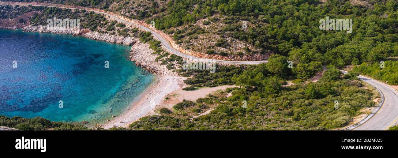 Schöne Bucht zwischen Palamut buku und Mesudiye in Datca, Stockfoto