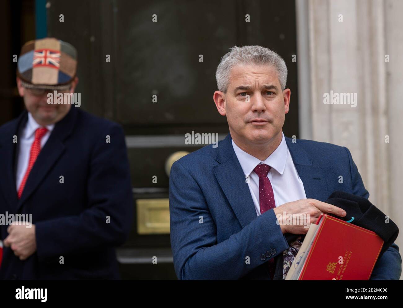 London, Großbritannien. März 2020. Die Kabinettsminister verlassen eine Sitzung im Kabinettsbüro Whitehall, London UK Stephen Barclay MP PC Chief Secretary to the Treasury Credit: Ian Davidson/Alamy Live News Stockfoto