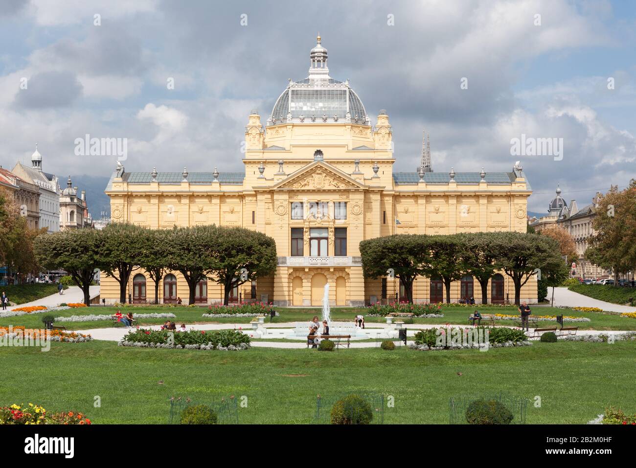 Kunstpavillon, die älteste Galerie Südosteuropas. Zagreb, Kroatien Stockfoto