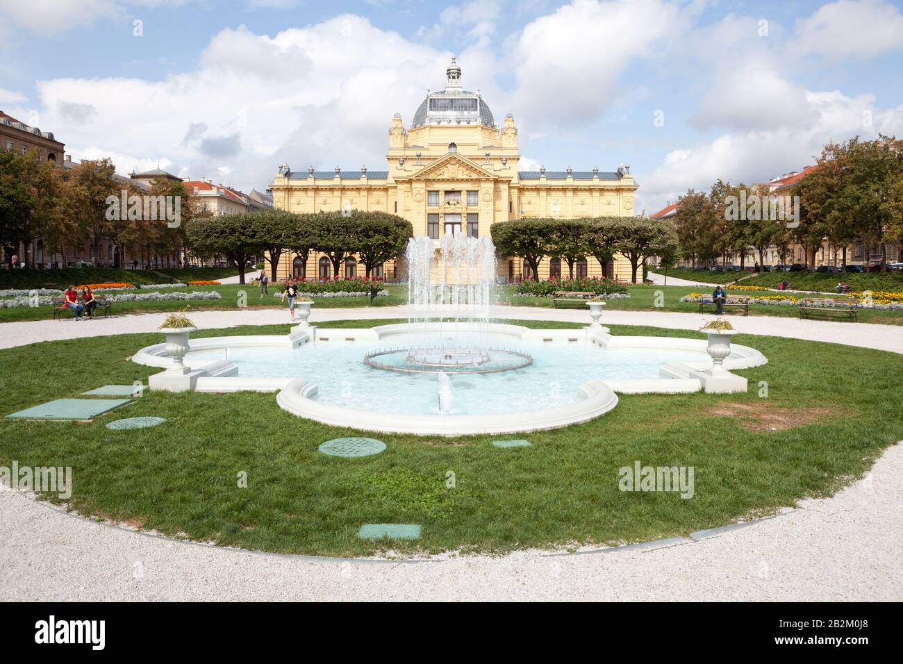 Umjetnički paviljon (Kunstpavillon), die älteste Galerie Südosteuropas. Zagreb, Kroatien Stockfoto