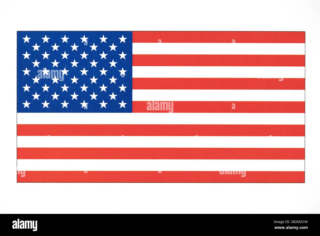 Flagge der Vereinigten Staaten von Amerika. Stockfoto