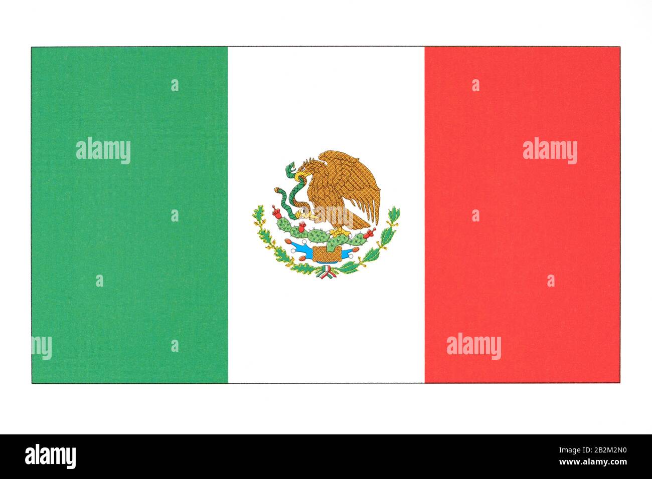 Nationalflaggen Mexikos. Stockfoto
