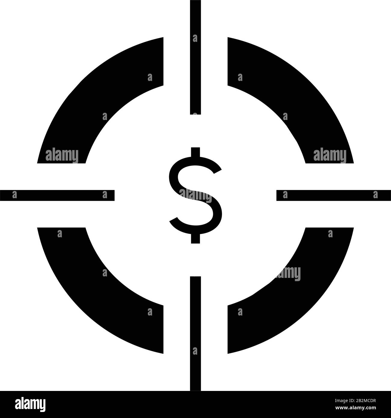Money Black Symbol, Konzeptabbildung, Vektor-Flachsymbol, Glyph-Zeichen. Stock Vektor