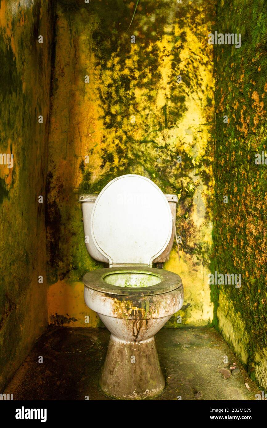Dreckig Aus Service Wasser WC Stockfoto