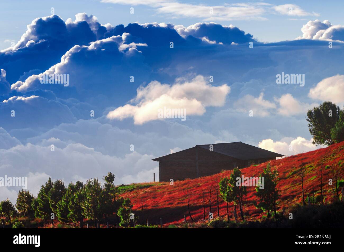 Ruhestand Haus in großer Höhe in den ecuadorianischen Anden eine Der Begehrtesten Expat Ziel Stockfoto