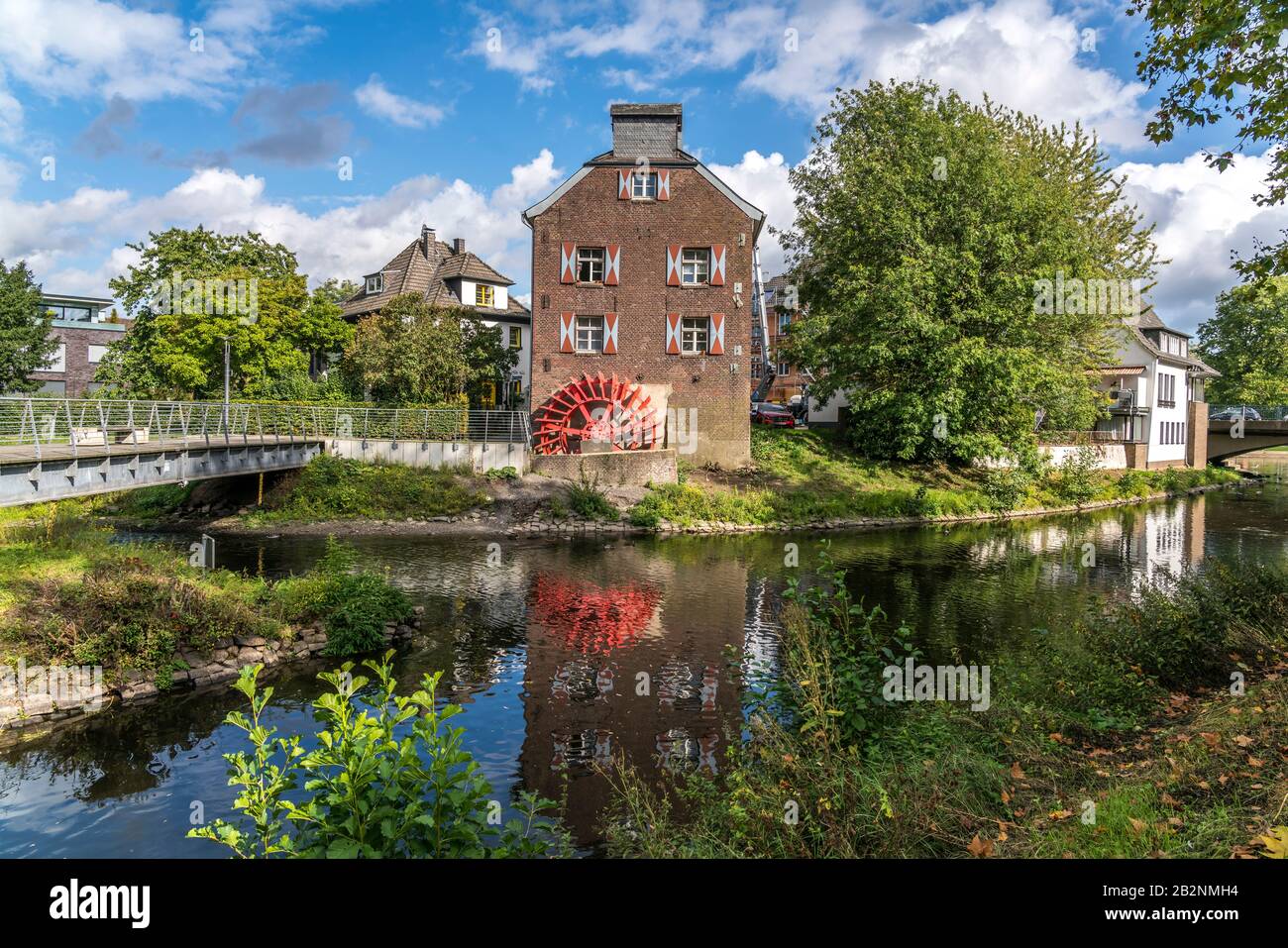 Die Susmühle an der Niers, Stadt Goch, Kreis Kleve, Nordrhein-Westfalen, Deutschland, Europa, Sus Wassermühle am Fluss Niers, Goch, Kreis Kl Stockfoto