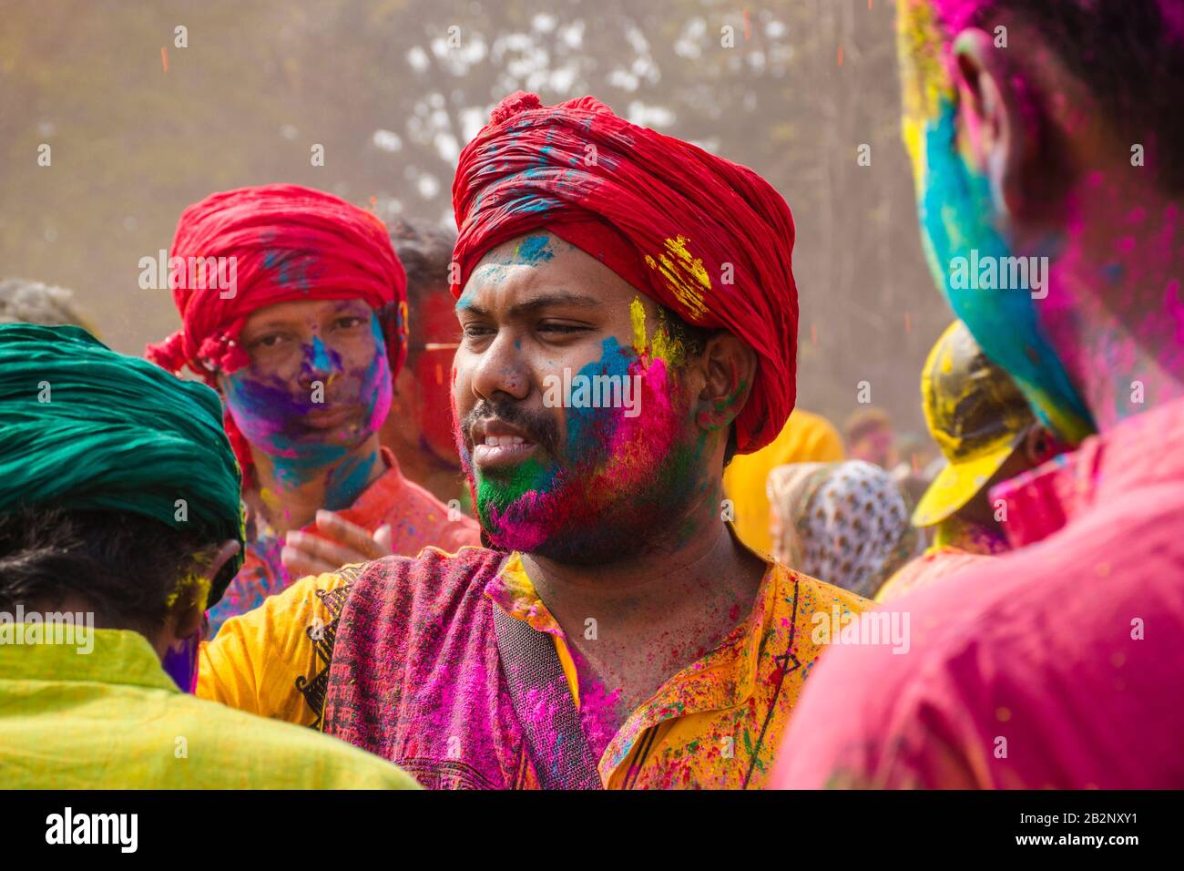 Basanta utsav oder Holi Festival in kolkata Stockfoto