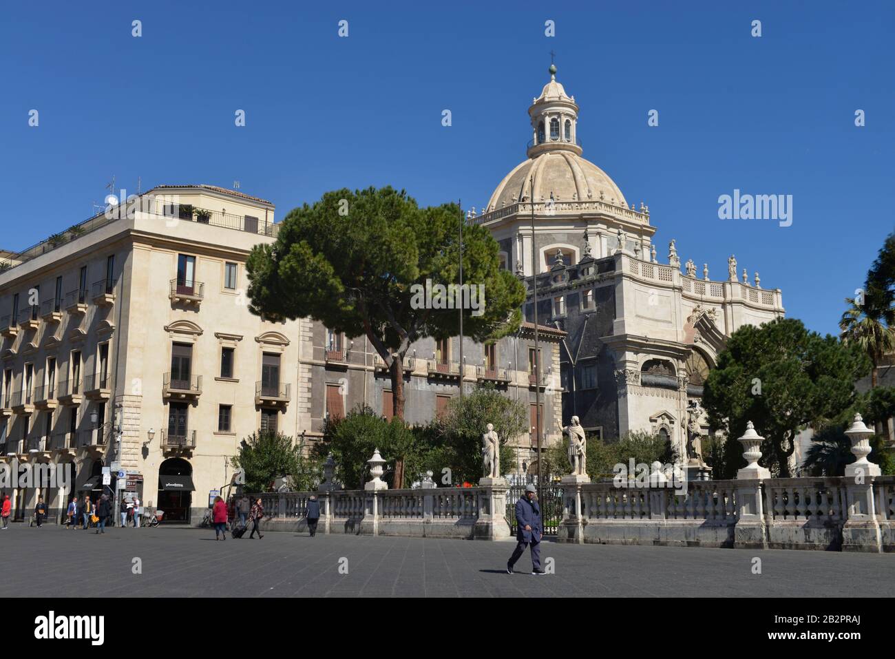 Chiesa della Badia di Sant' Agata, Piazza Duomo, Catania, Sizilien, Italien Stockfoto