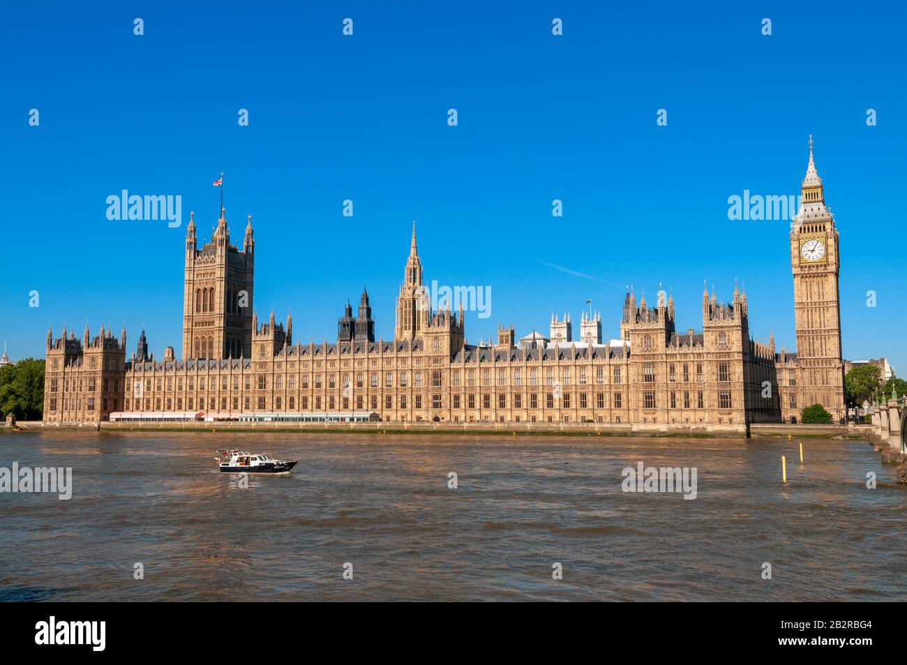 Big Ben und die Parlamentsgebäude an der Themse, London, England, Großbritannien, Großbritannien Stockfoto