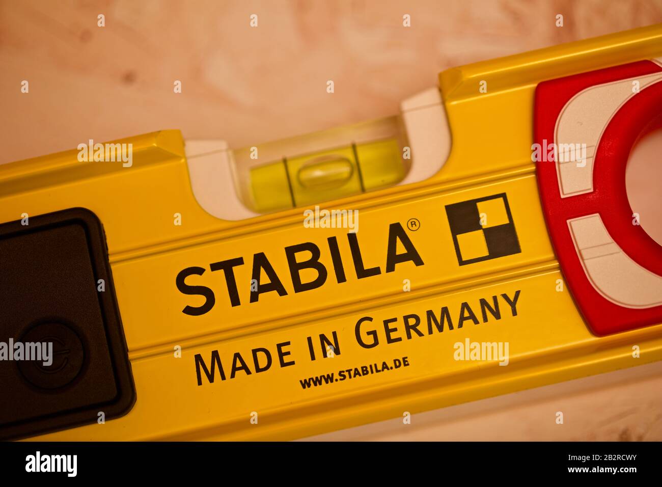 Stabila Spirit Level Stockfoto