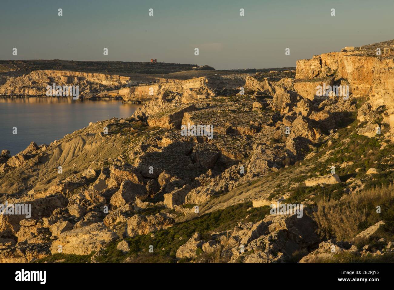 Erosion durch Massenverschwendung Stockfoto