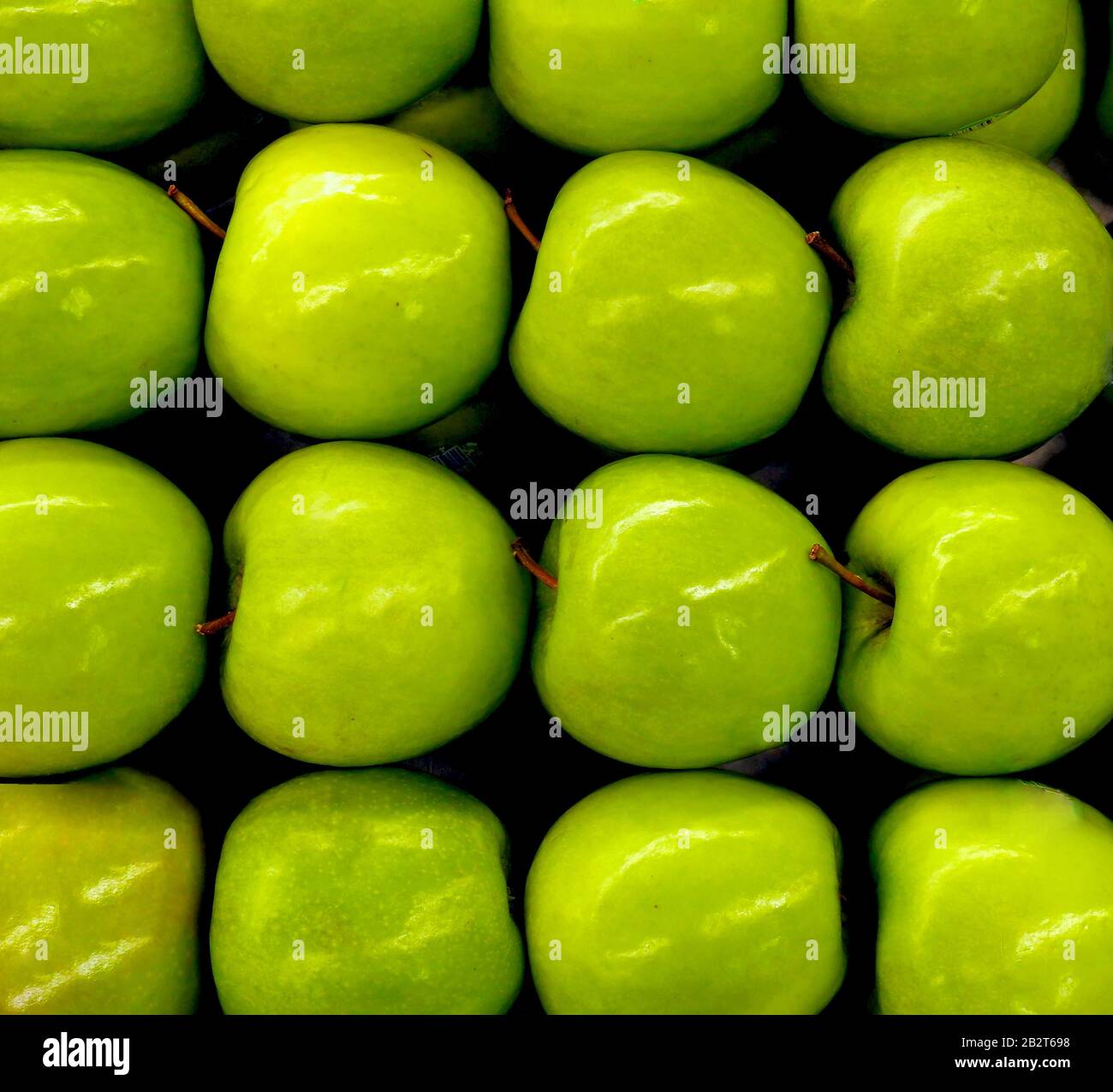 Grüne Äpfel - Gesunde Wahl Stockfoto