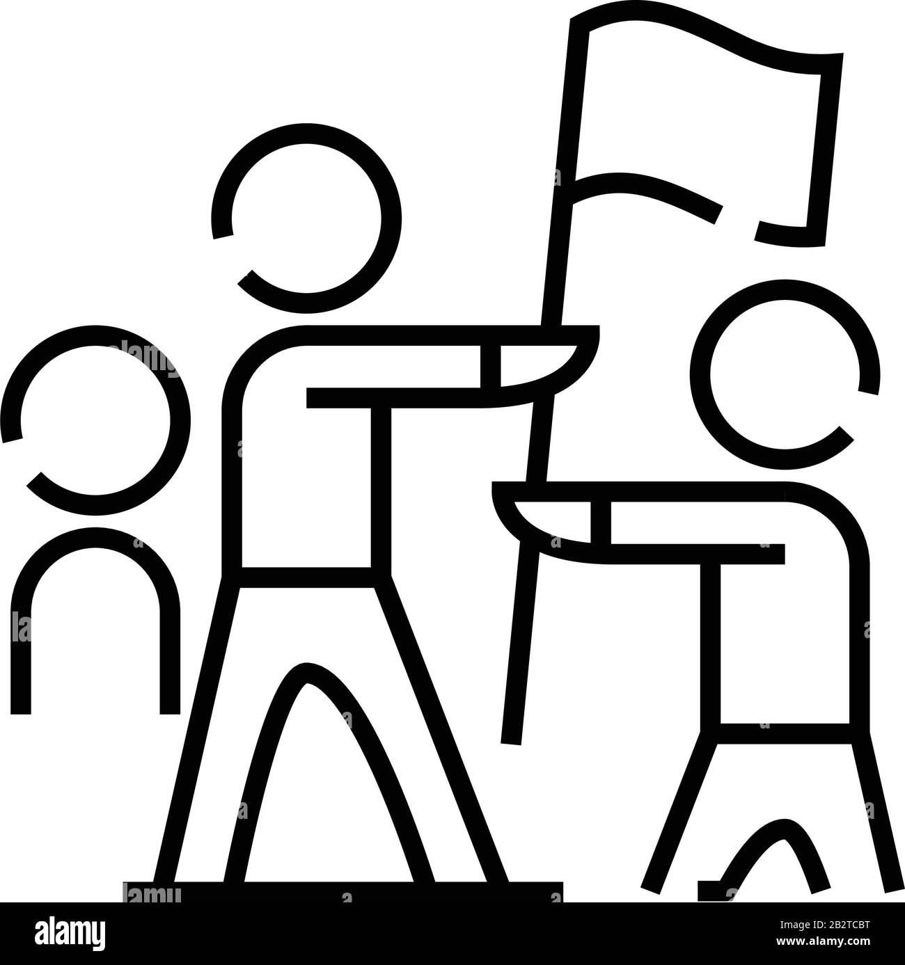 Symbol Umschaltzeile, Konzeptzeichen, Konturvektorabbildung, lineares Symbol. Stock Vektor