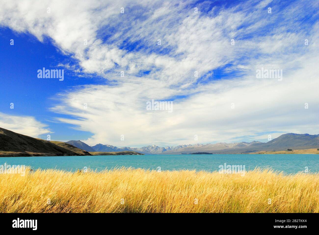 Lake Tekapo, Canterbury, Neuseeland Suedinsel; März 2007 Stockfoto